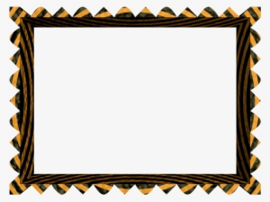 3d Borders Png Clipart Clip Art - Orange And Black Borders #2055444