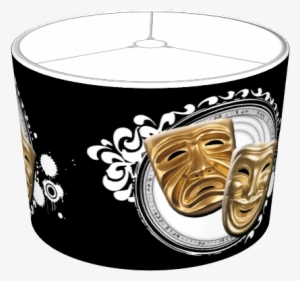 Gold Drama Masks Lampshade - Mug #2055502