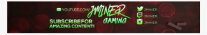 Youtube Banner Jminer Gaming - Banner #2055903
