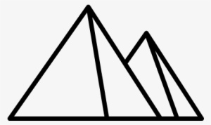 Pyramids Of Egypt Vector - Egypt Pyramid Outline Png #2056018