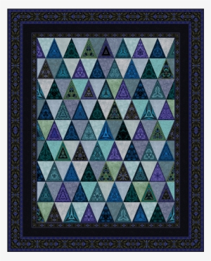 Thousand Pyramids Quilt - Intelligentsia #2056300