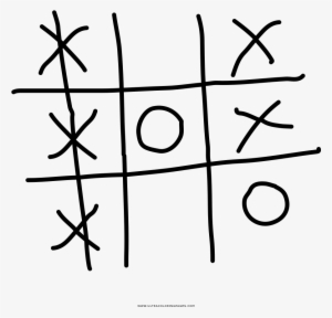 Tic Tac Toe Coloring Page - 최순실 성형 외과 고객 #2056747