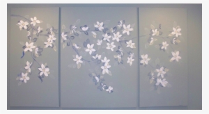 Blue Floral Background To Lighten Edited - Painting #2057626