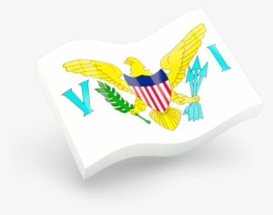 Glossy Wave Icon - Flag Of The United States Virgin Islands #2057719
