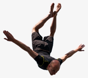 Gravit8 Extreme Trampoline Park - Man Jumping Down Png #2058110