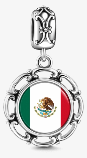 Buckle Down Chrome Oval Auto Emblem - Mexico Flag #2058806