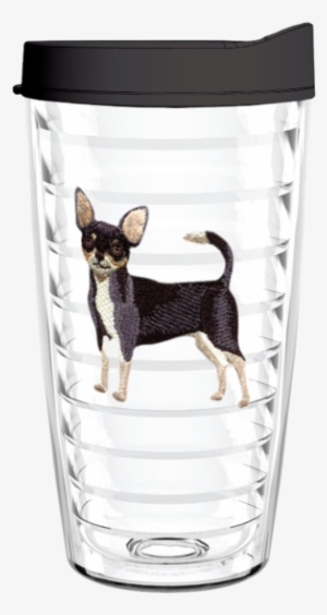 Chihuahua 16oz Tumbler - Usa Flag 16 Oz Insulated Tumbler With Blue Lid And #2058872