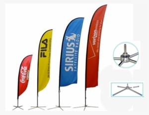 Bandera - 16ft Feather Custom Flag Banners Spike Base Single #2058897