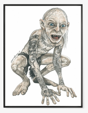 Inked Gollum - Poster - Inked - Gollum - Unisex Tank / Sublimation / L #2059297