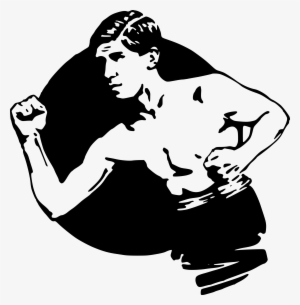 This Free Icons Png Design Of Strong Man In A Circle #2059656