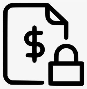 Agreement Document Finance Safe Protected Lock Png - Financial Contract Icon Png #2059824