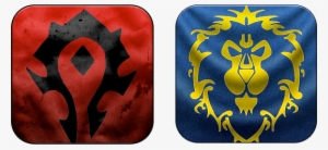 Wowscrnshot 082211 124221 - Horde Alliance Badge Banner Flag Orc Emblem Poster #2060379