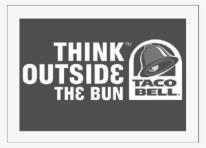 Taco Bell's Use Of Slogan As A Brand Signature - Think Outside The Bun Taco Bell Logo #2061332