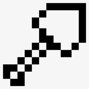 Minecraft Shovel Icon - 8 Bit Clock Png #2061425