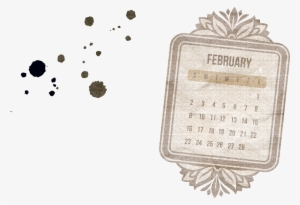 Calendario Vintage Febrero - Calendario Agosto 2015 Vintage #2062431