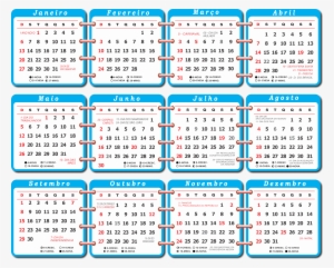 Base Calendã¡rio 2019 Azul - Calendário 2019 Com Feriados #2062684