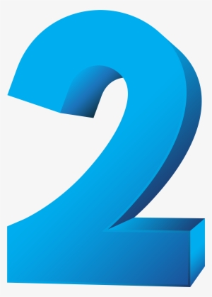 Turtle Dove Clipart Transparent Background - Number Two Clipart #2063412