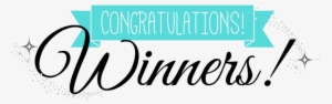 Graphic Congrats Winners - Winners Banner #2063987