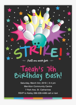 Birthday81 - Bowling Invitations #2064250