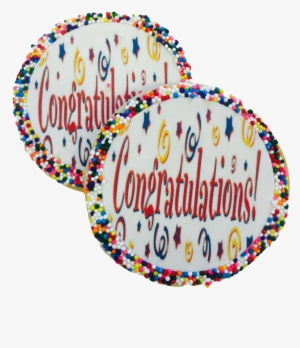 Congratulations Sugar Cookies With Nonpareils - Sugar Cookie #2064484