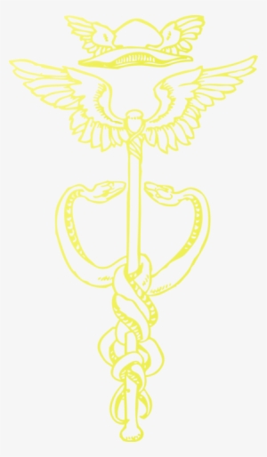 Staff Of Hermes Caduceus As A Symbol Of Medicine Computer - Hermetic Caduceus Symbol Ornament (round) #2065143