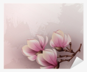 Magnolia Branch Watercolor Illustration Poster • Pixers® - Magnolia Fiore Disegni Tatuaggi #2065297