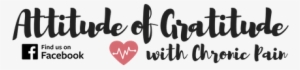 Attitude Of Gratitude Logo Black Transparent W Facebook - Attitude #2066431