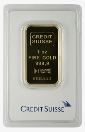Picture Of 1 Oz Credit Suisse Gold Bar - Replica Gold Bars Credit Suisse #2067617