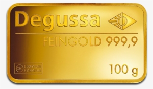 Gold Bars Png - Degussa Gold Bar 100 Gr #2067967