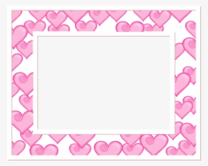 Free Pink And White Heart Frame Valentine's Day Graphic - Heart Frame #2067993