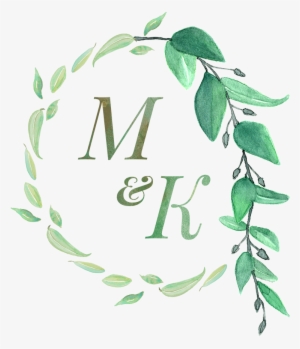 Weeding-monogram 2048x - Grün Verlässt Hochzeits-einladung Karte #2069823