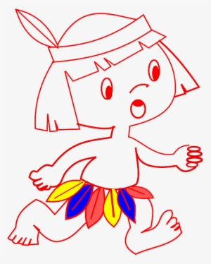 Kid, Indian, Child, Infant, Running, Feathers - Petit Indien Nagawika #2069848