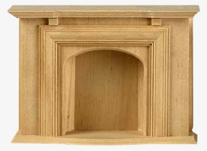 This 1 Inch Scale, Unfinished, Wooden, Jamestown Fireplace - Dollhouse Miniature Jamestown Fireplace #2070124