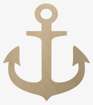 Wooden Anchor Shape Woodencutouts Com - Stickers De Anclas #2070265
