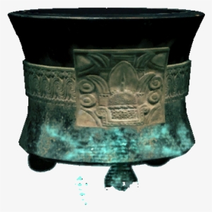 Tripod Vessel With Date Glyph - Lampshade #2070596