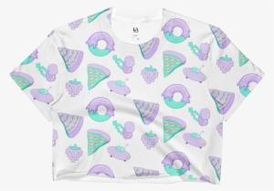 New 2017 Summer Pizza Ufo All Over Crop Top Made In - Octopus #2071011