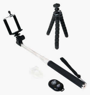 Produktbild (png) - Selfie Stick Logilink Set Black, Silver #2071039