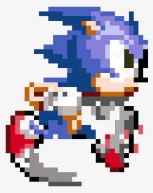 Modern Sonic - Sonic The Hedgehog Pixel Art - Free Transparent PNG ...