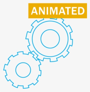 Gear Icon - Animated Stack Of Paper Transparent #2072121