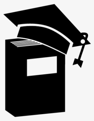Graduation Cap On A Book In Vertical Position Vector - Vector Gorro De Graduacion #2072971