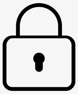 Password Comments - Lock Icon Thin Png #2073121
