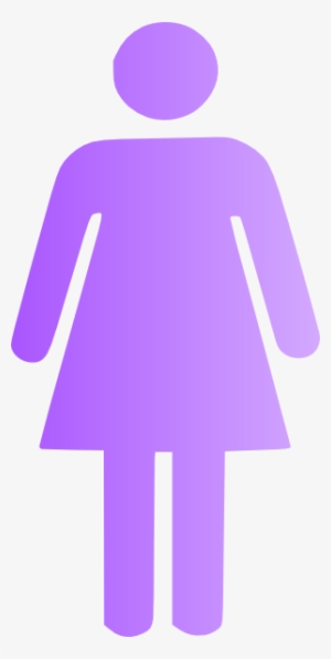 Woman Icon Purple Clip Art - Red Female Toilet Sign #2074668