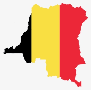Flag Map Of Belgian Congo - Flag Map Of Belgium #2076495
