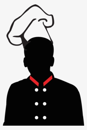 Silhouette Chef Hat Wall Sticker - Silueta De Un Chef #2076713