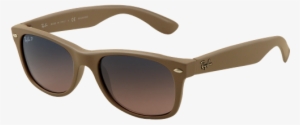 Ray Ban Rb2132 New Wayfarer Matte Beige Polarised Sunglasses - Ray Ban Wayfarer Blue #2077409
