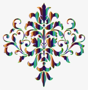 Damask, Decorative, Ornamental, Vintage, Classic - Damask Stencil #2078390