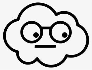 Cloud Dork Glasses Comments - Happy Cloud Png Icon #2078824