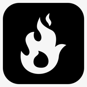 Flame Of Fire On A Square Background Comments - Fire Extinguisher #2079297