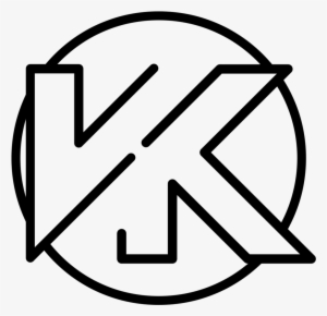 Vk Logo Blk - Line Art #2079305