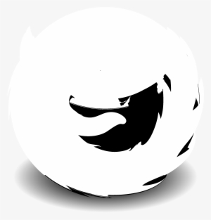 Mozilla Firefox Logo Black And White - Logo Black Transparent Firefox #2080415